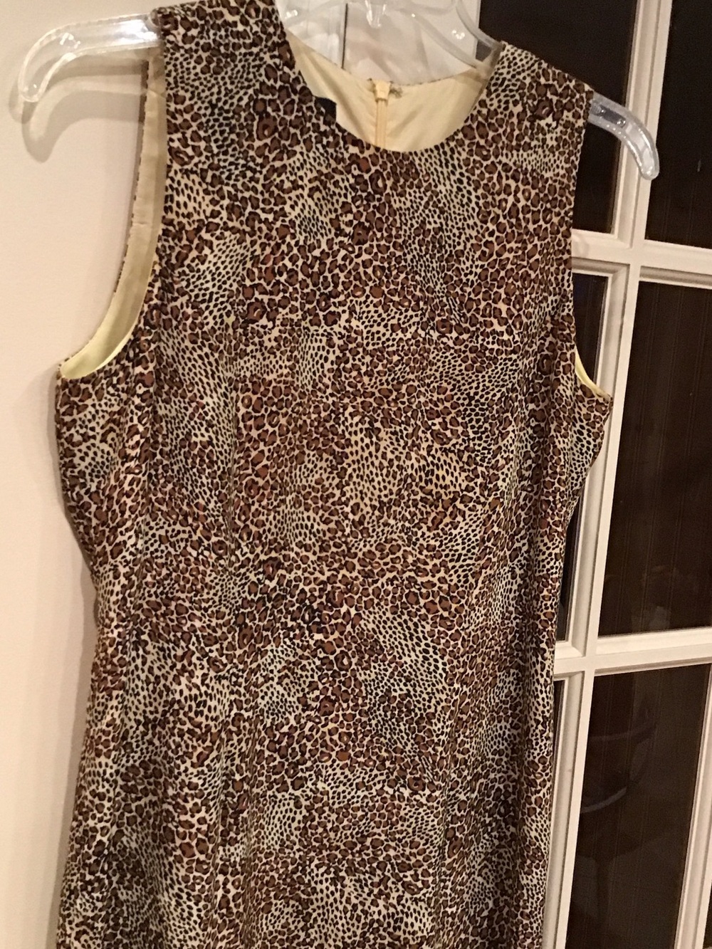 Spenser Jeremy Leopard Print Silk Dress - Brown & Cream